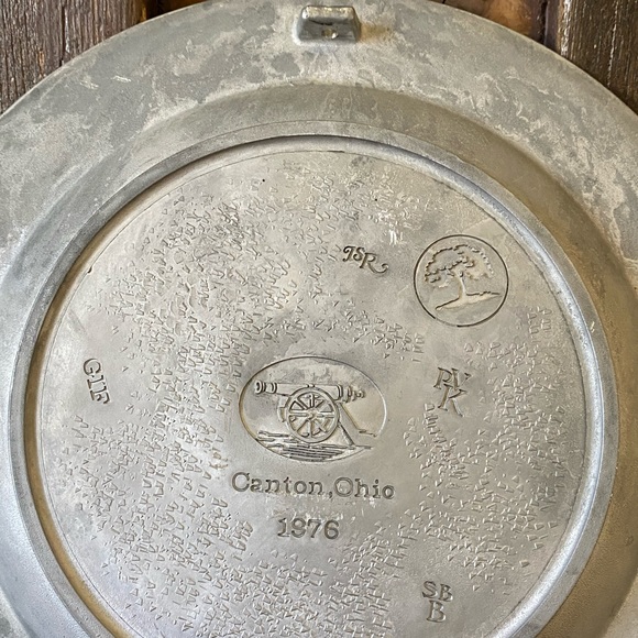 Set of 5 Collectible Pewter Plates - The Great American Revolution of 1776 - Picture 12 of 15